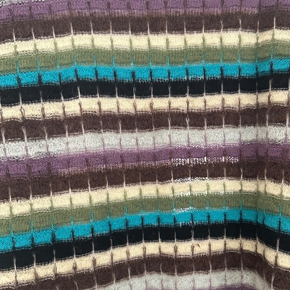 M by MISSONI - Multicolour Wool Knit Belted Sweater Vest - Size US 8 / IT 44 - Picture 13 of 16